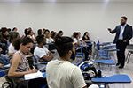Acadêmicos participam de palestra ministrada pelo presidente da Assobrafir