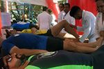 Alunos de Fisioterapia realizam ação na Corrida Tamu junto na Pista